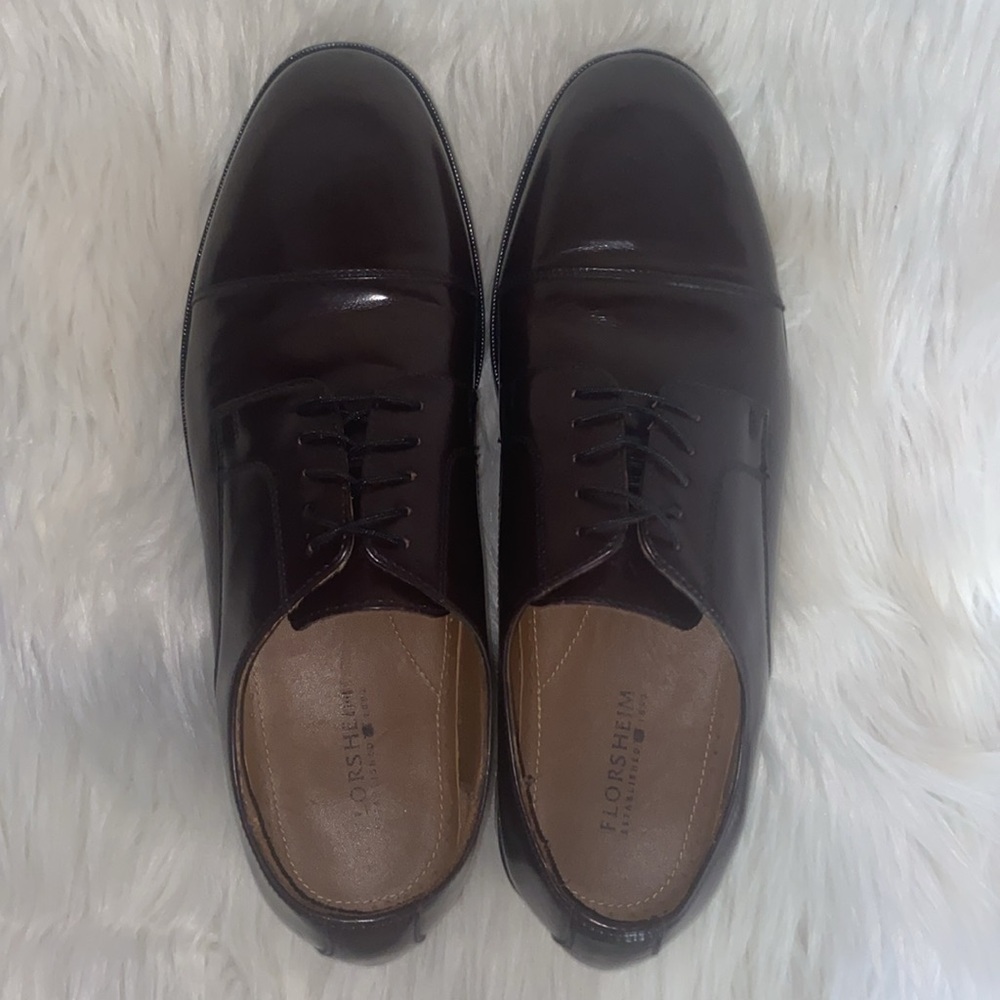 2 for $50 Florsheim Dress Shoes Men's Size 9.5 D Broxton Cap-Toe Leather - Picture 8 of 16